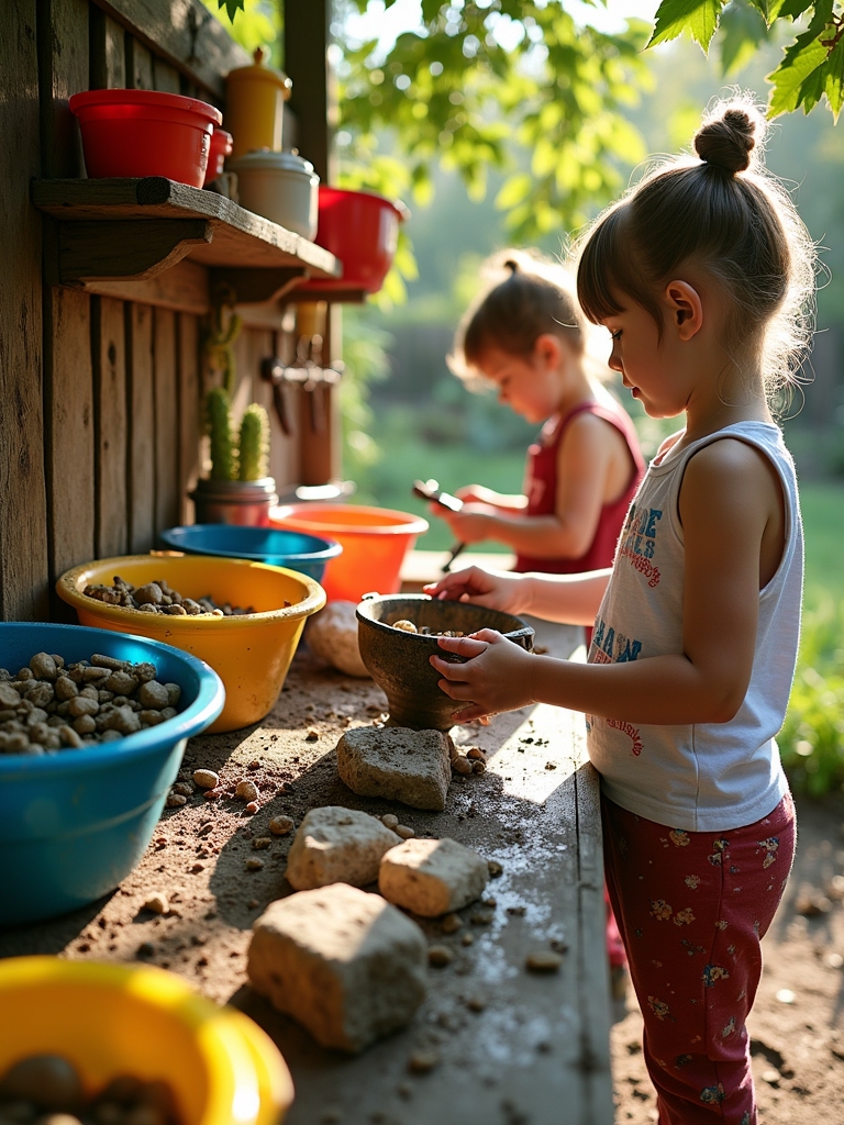mud kitchen organization solution