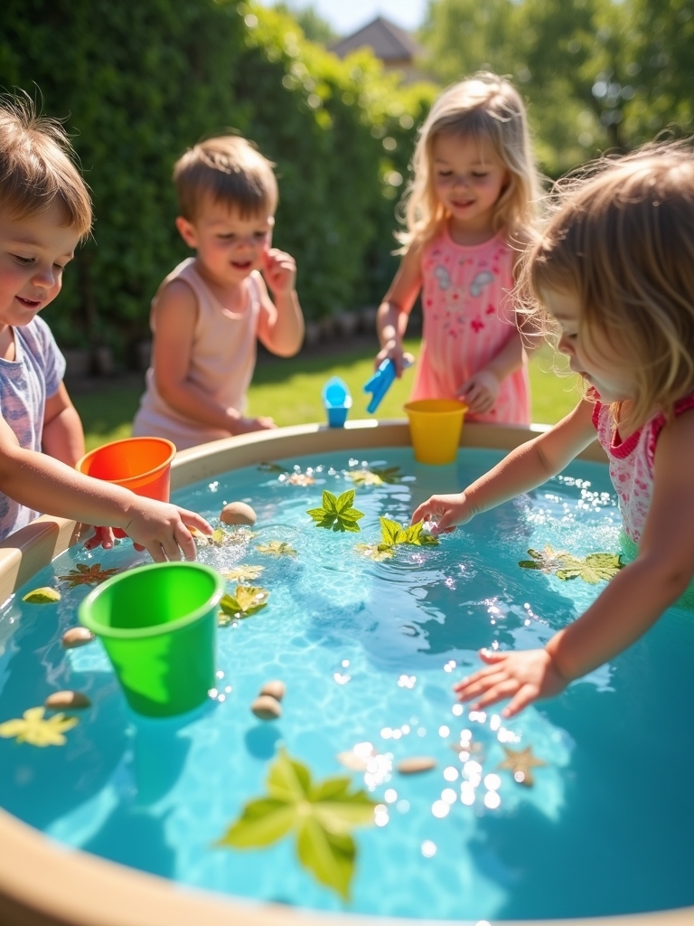 natural sensory water play