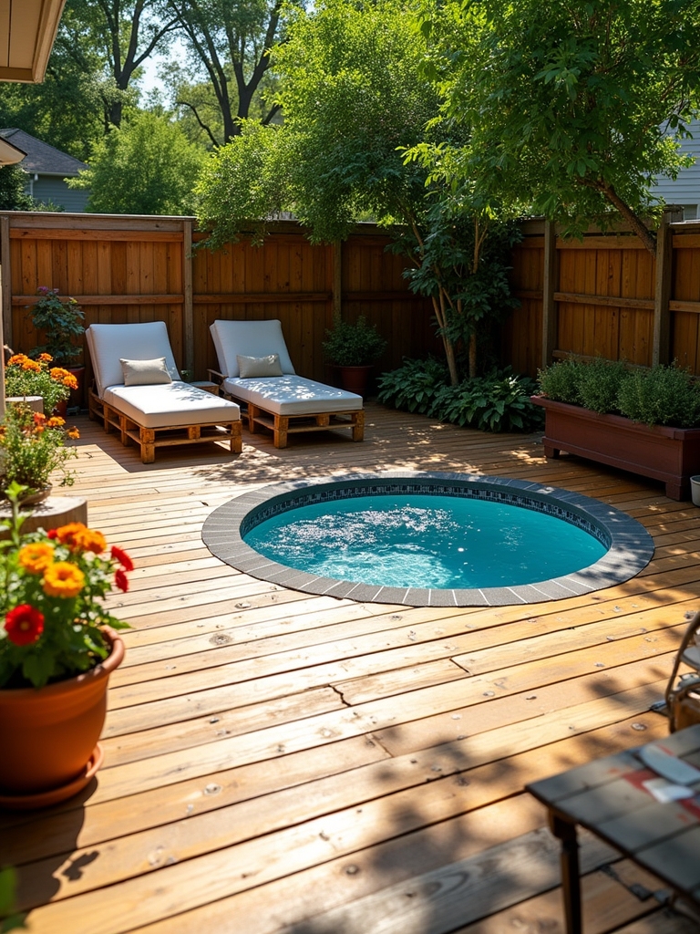 pallet deck splash pool