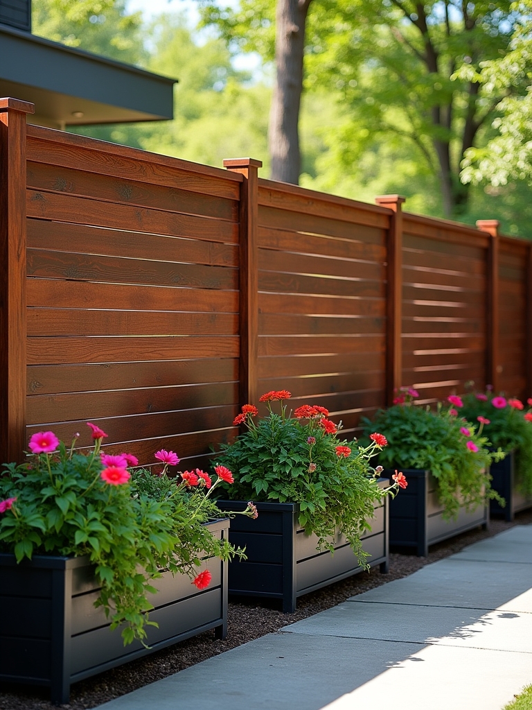 planters for backyard privacy