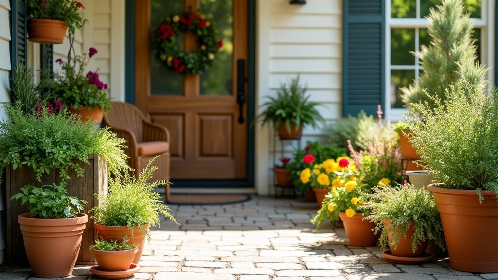 porch planter decoration ideas
