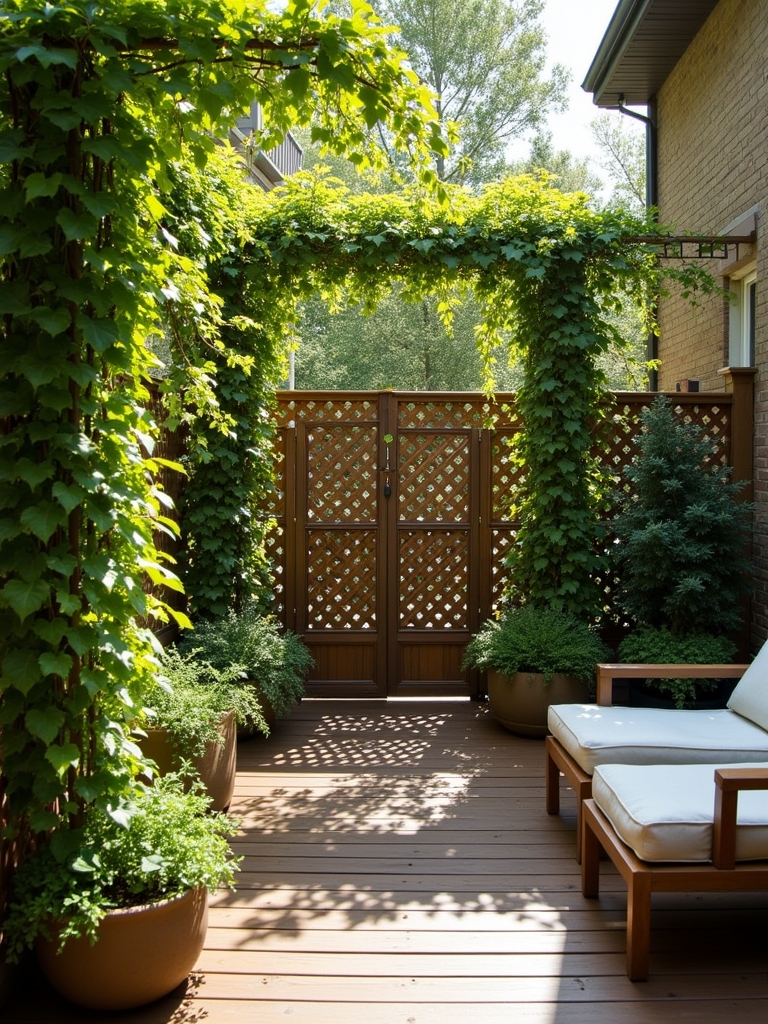 privacy enhancing outdoor lattice designs