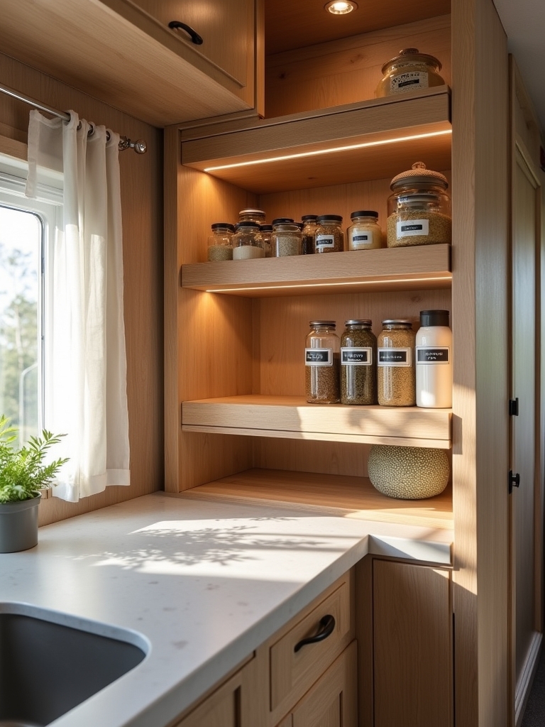 pull out pantry for organization