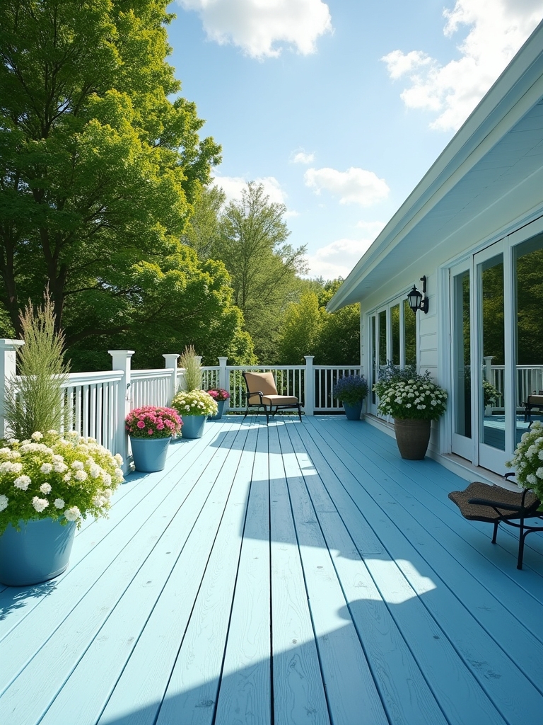 rejuvenating outdoor deck color