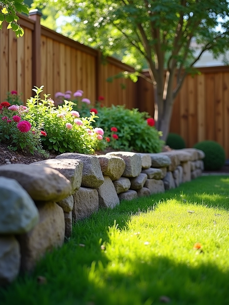 rock barriers enhance privacy