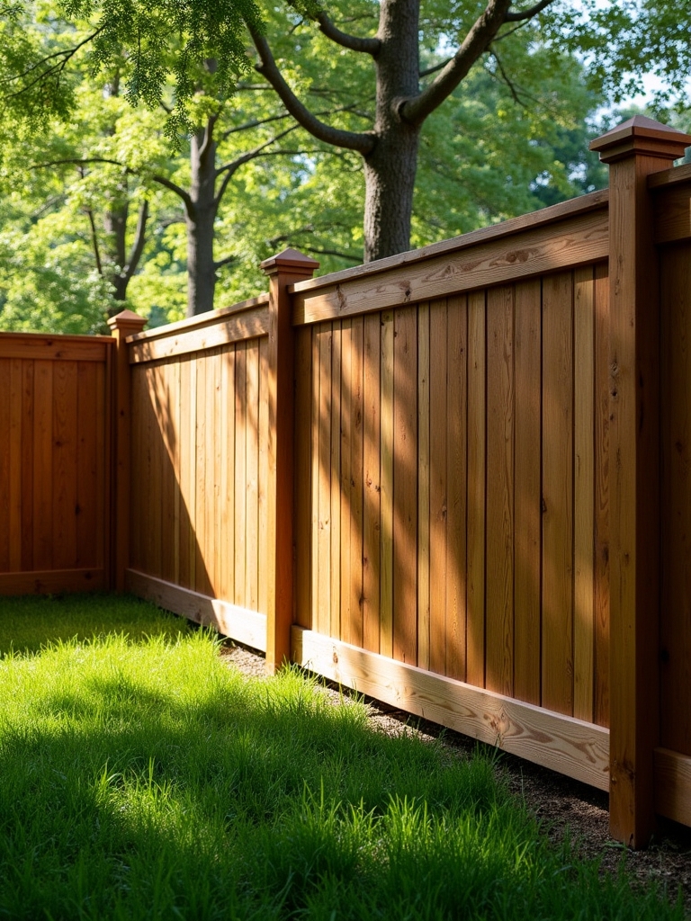 rustic privacy fence design