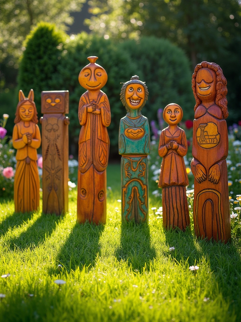 sculptural garden stake ideas