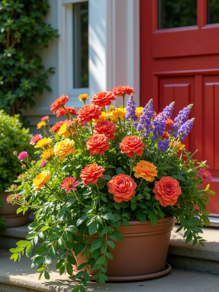 seasonal floral curb appeal