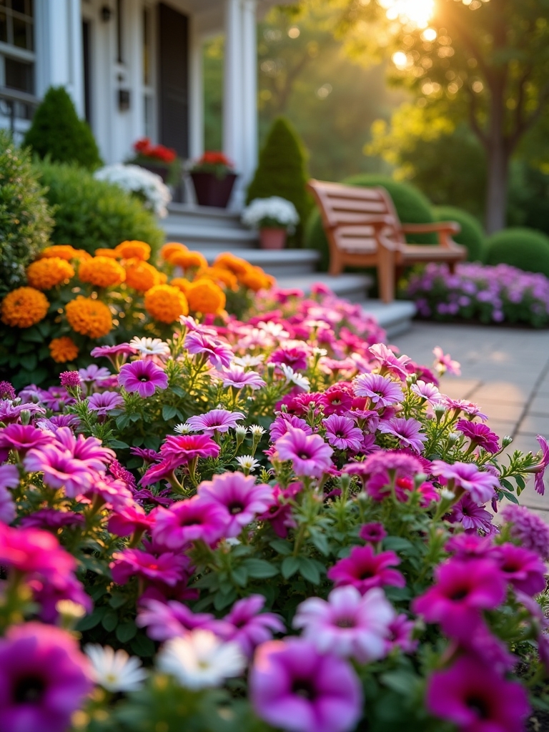 seasonal flower bed ideas