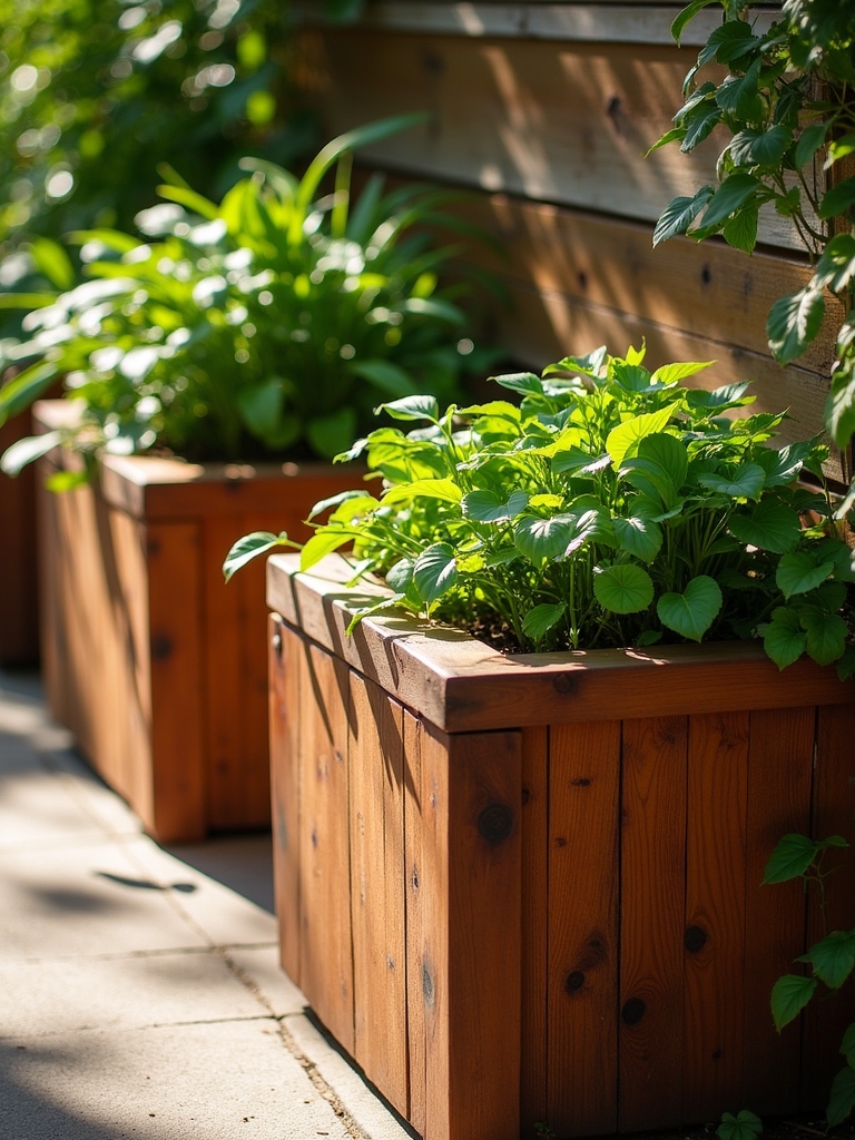 seating and greenery combination