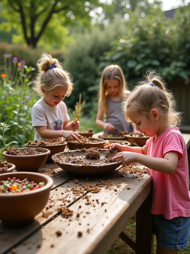 sensory play in nature