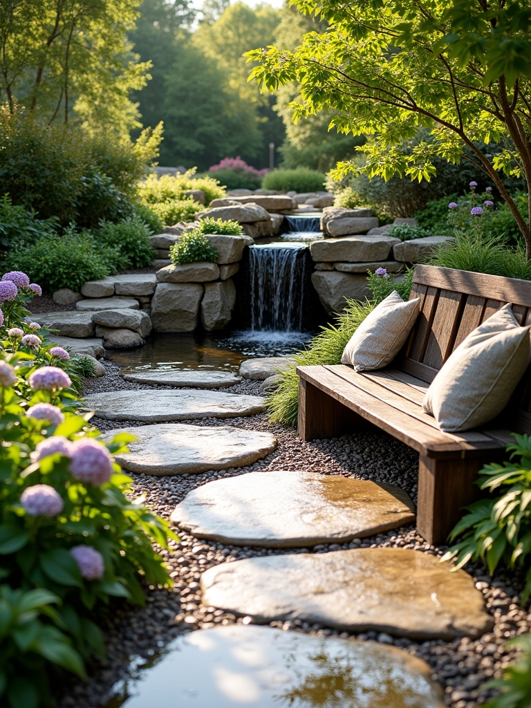 soothing outdoor water features