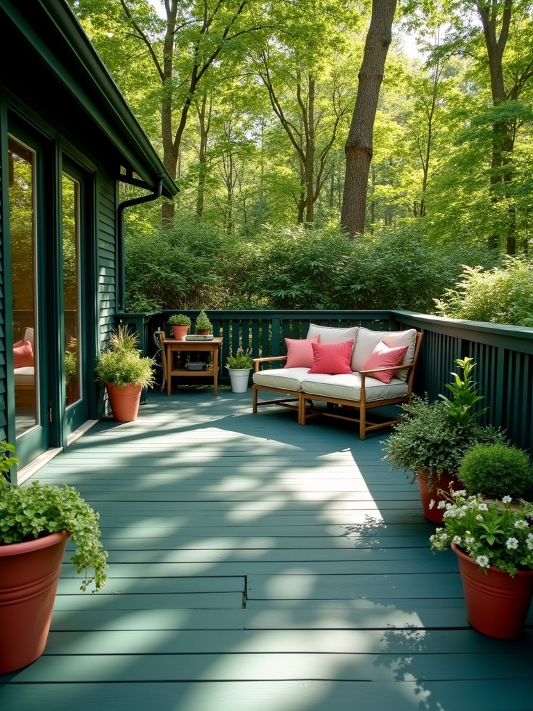sophisticated outdoor deck color