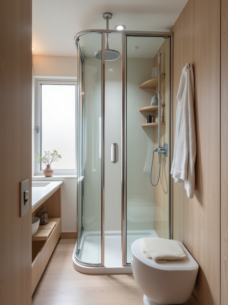 space saving bathroom design solution