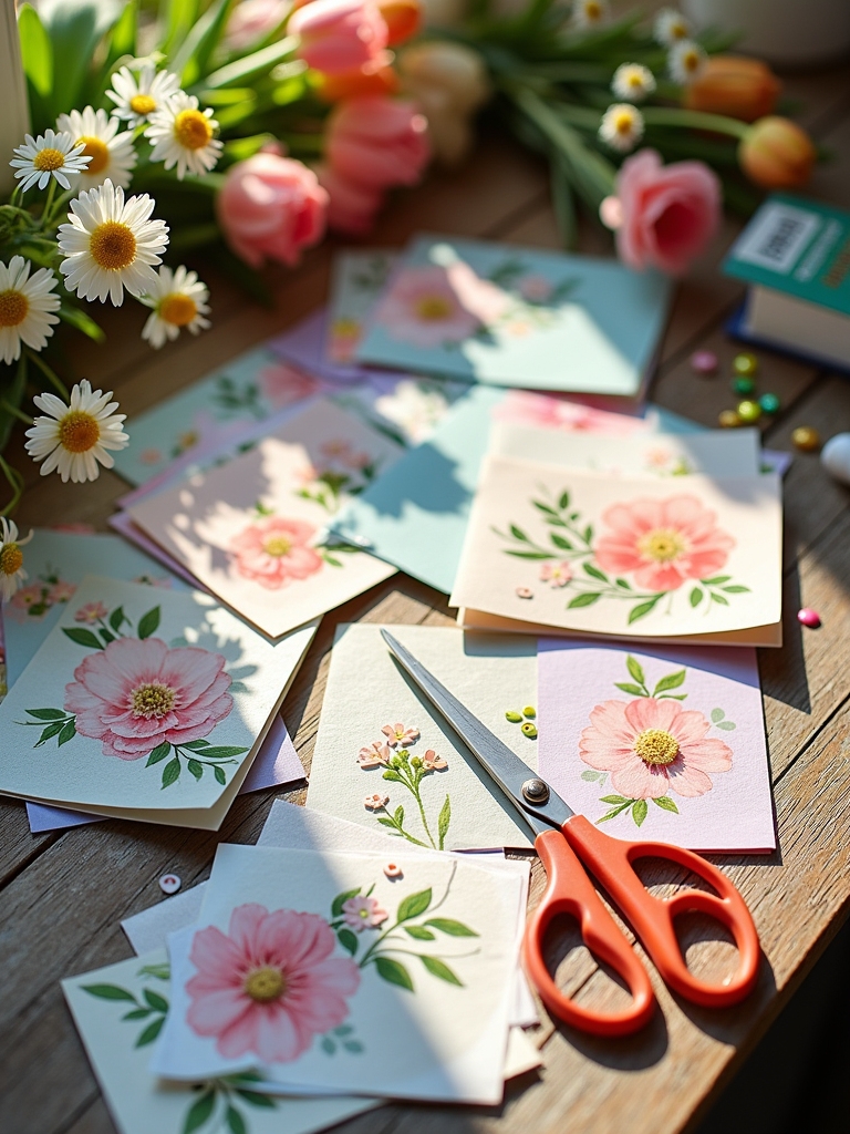 spring themed card crafting techniques