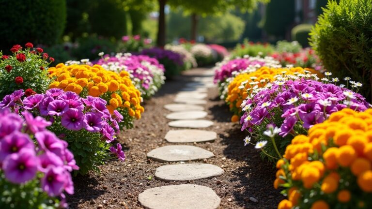 stunning front flower beds