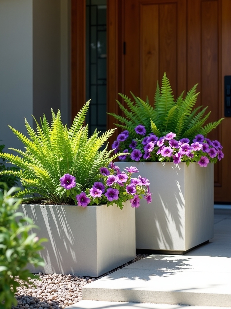 stylish durable concrete planters