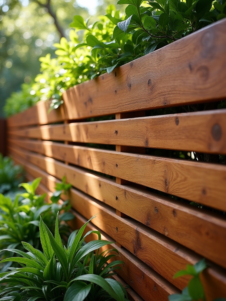 stylish horizontal privacy fencing