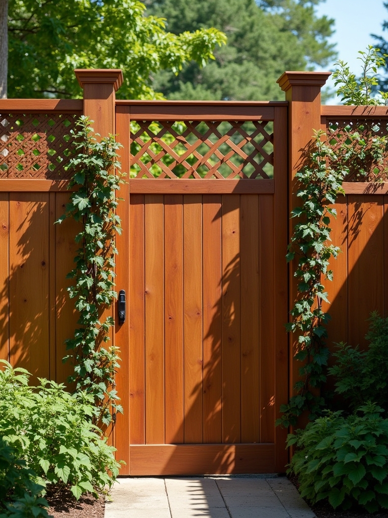 stylish privacy with lattice
