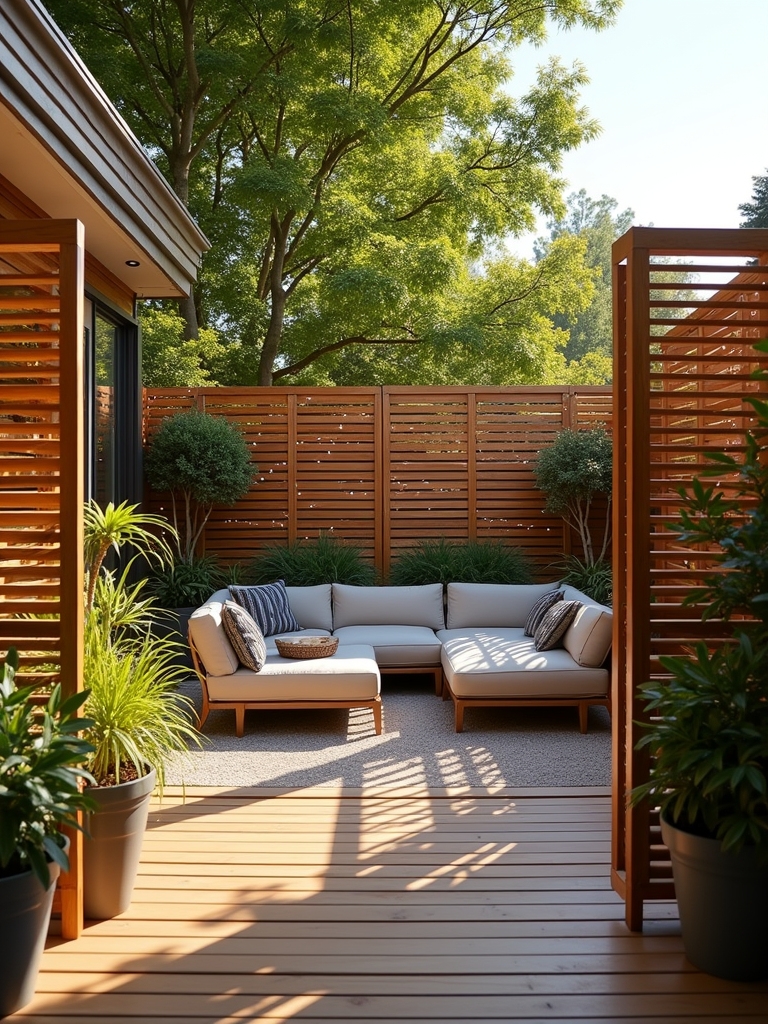 stylish seclusion for decks