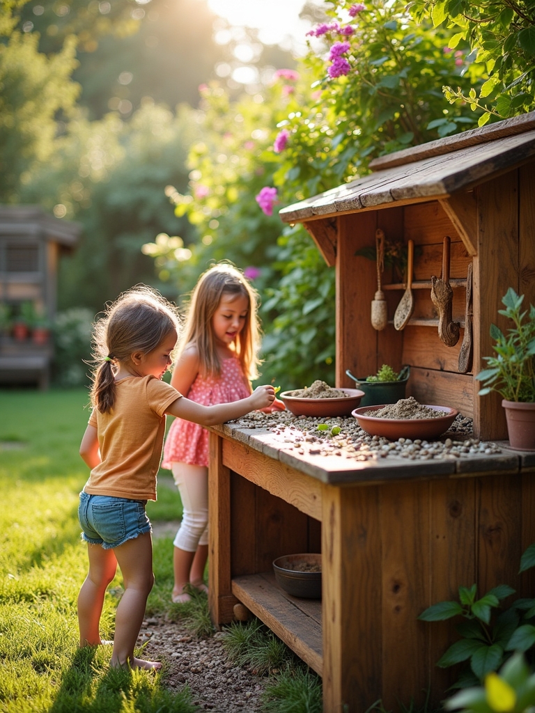 sustainable kids mud kitchen