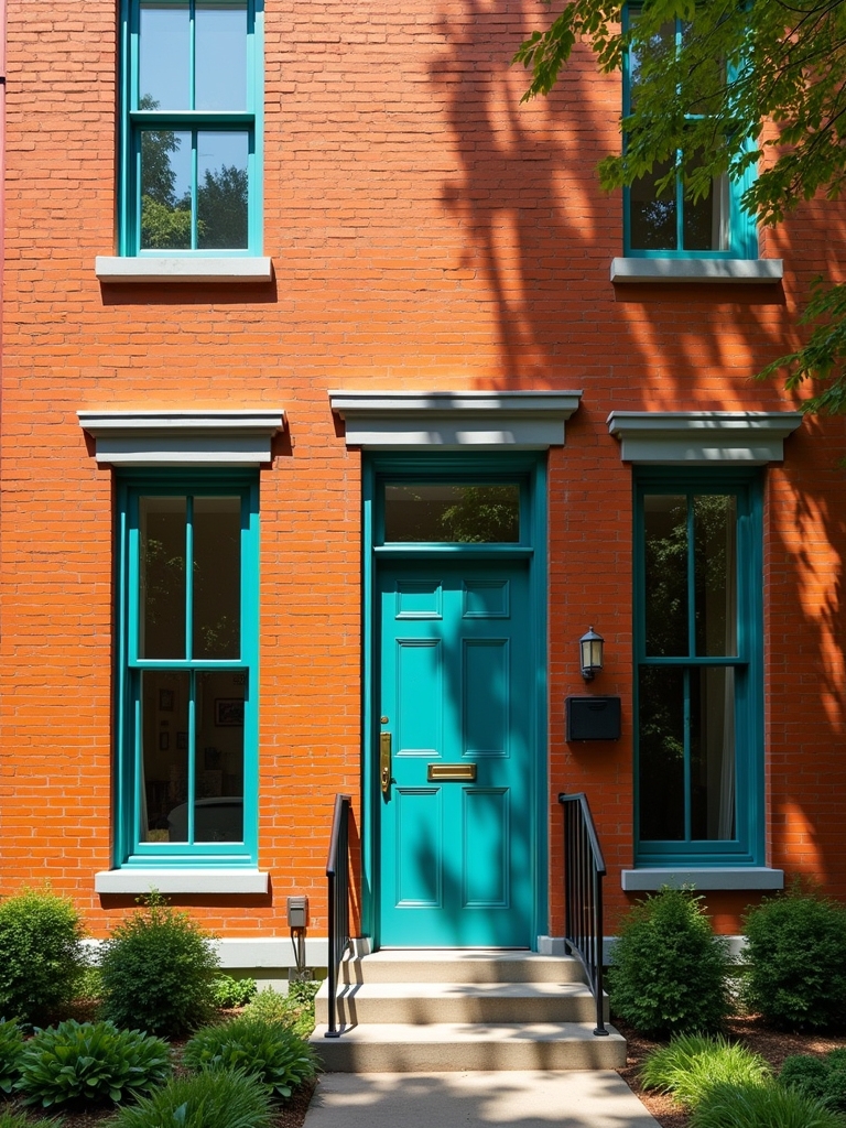 teal accents with gray