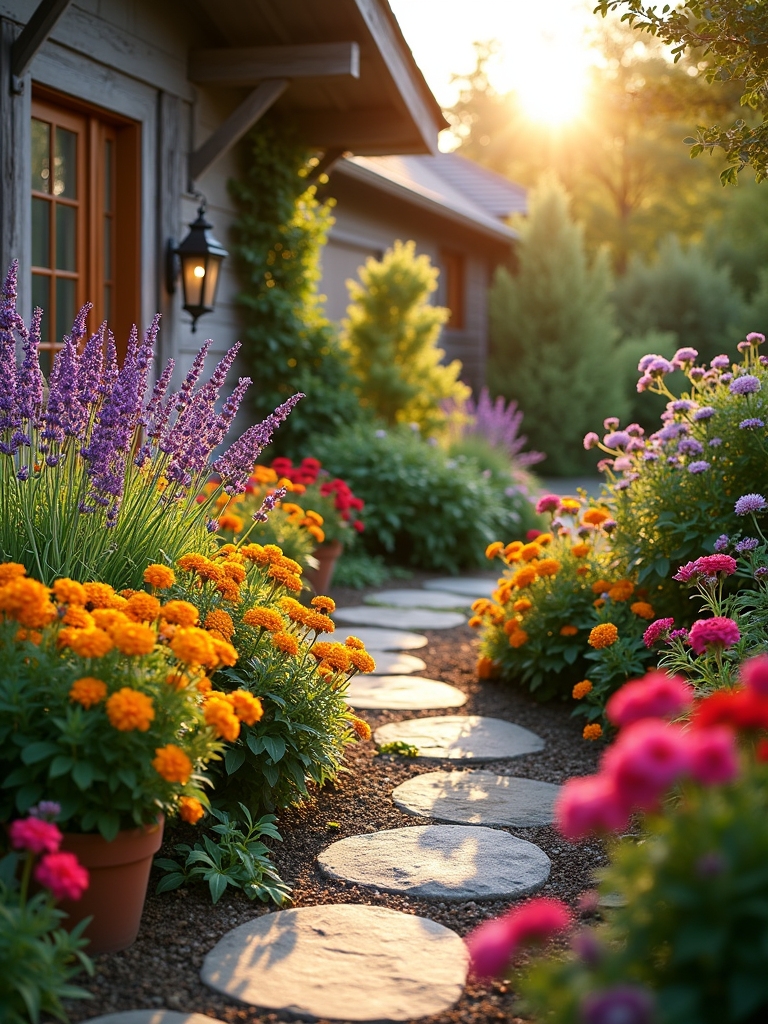 theme based flower bed ideas