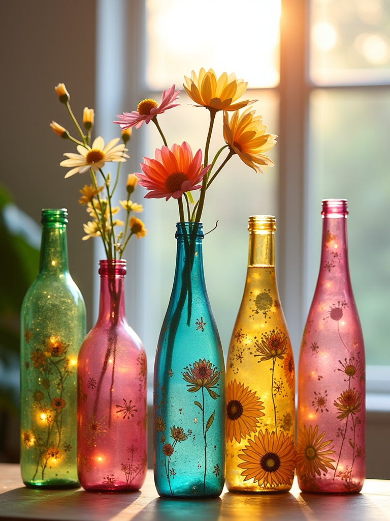 transform bottles into vases
