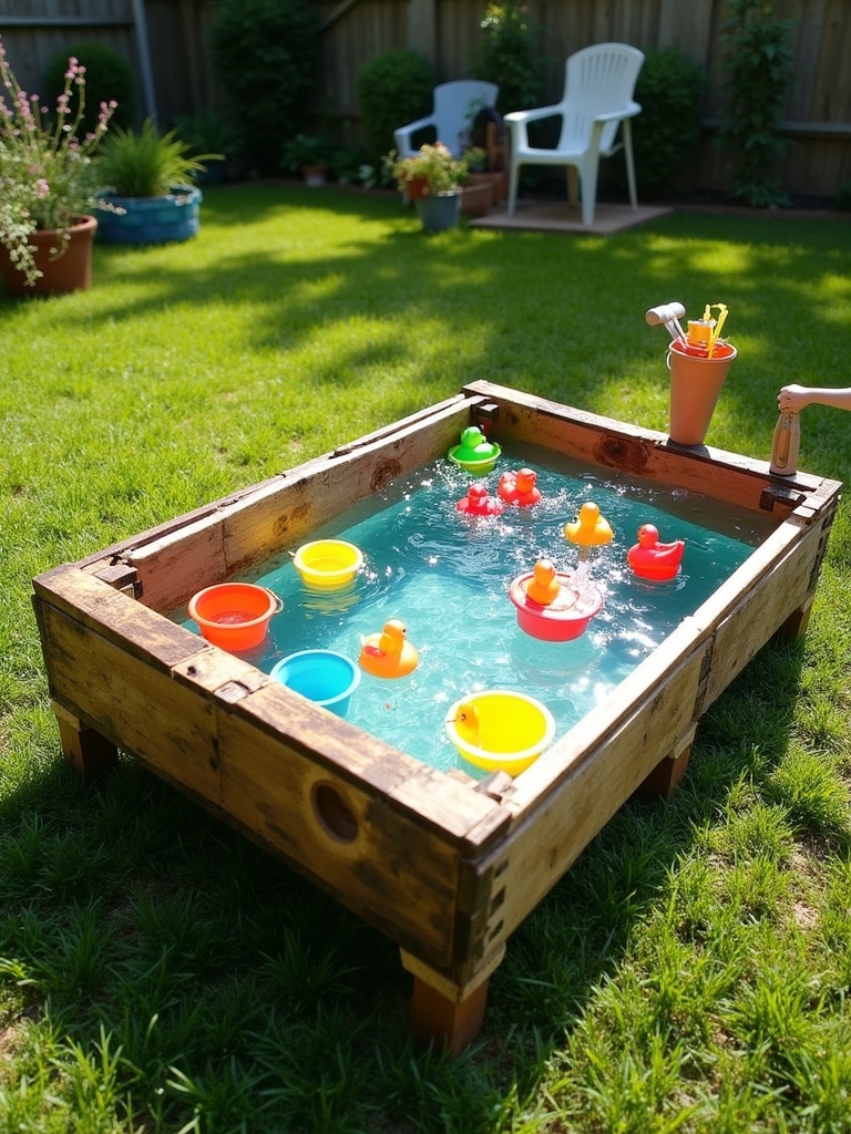 upcycled pallet water play
