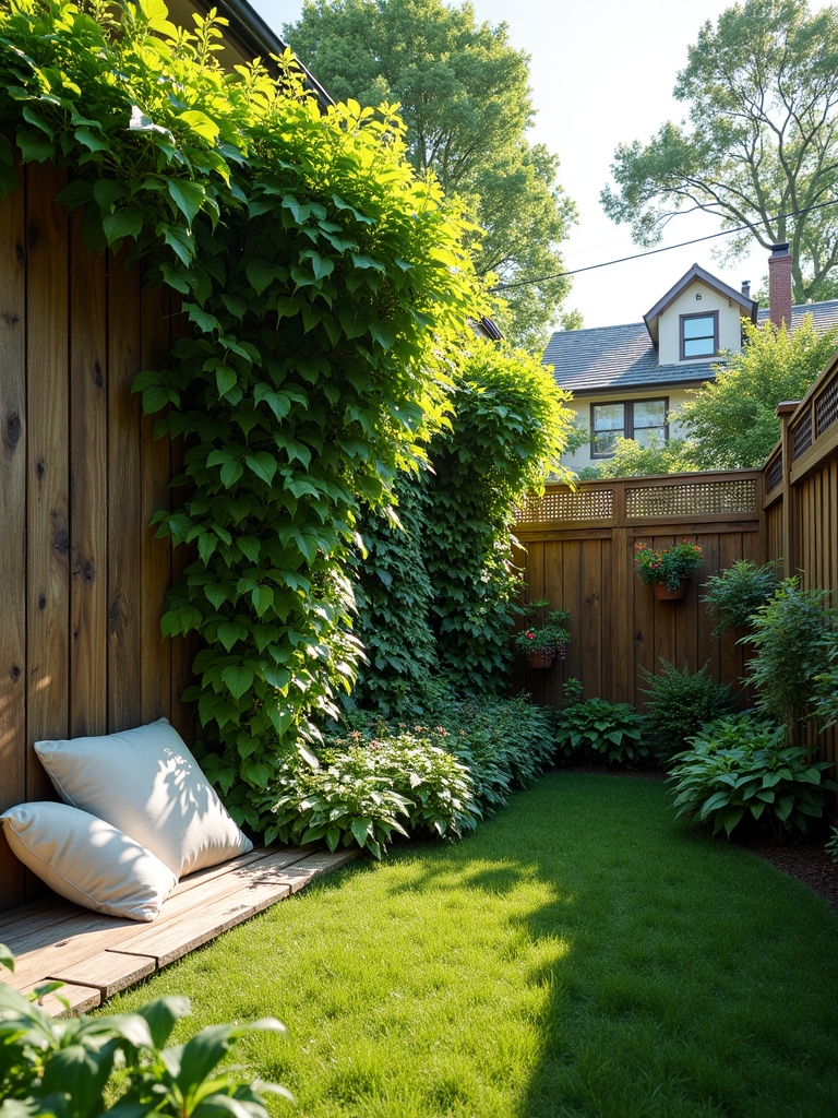 vertical garden privacy enhancement
