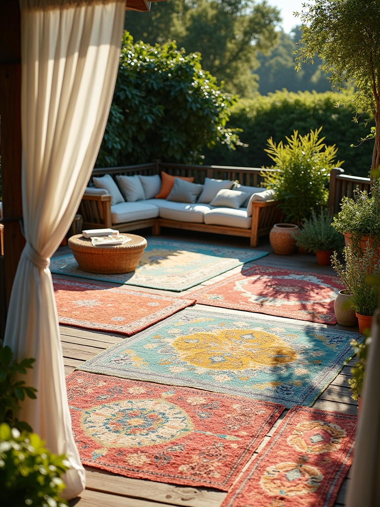 vibrant outdoor rug styles