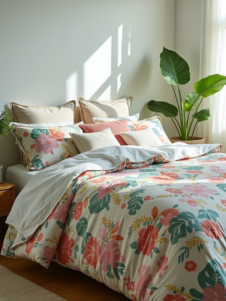 vibrant printed duvet covers