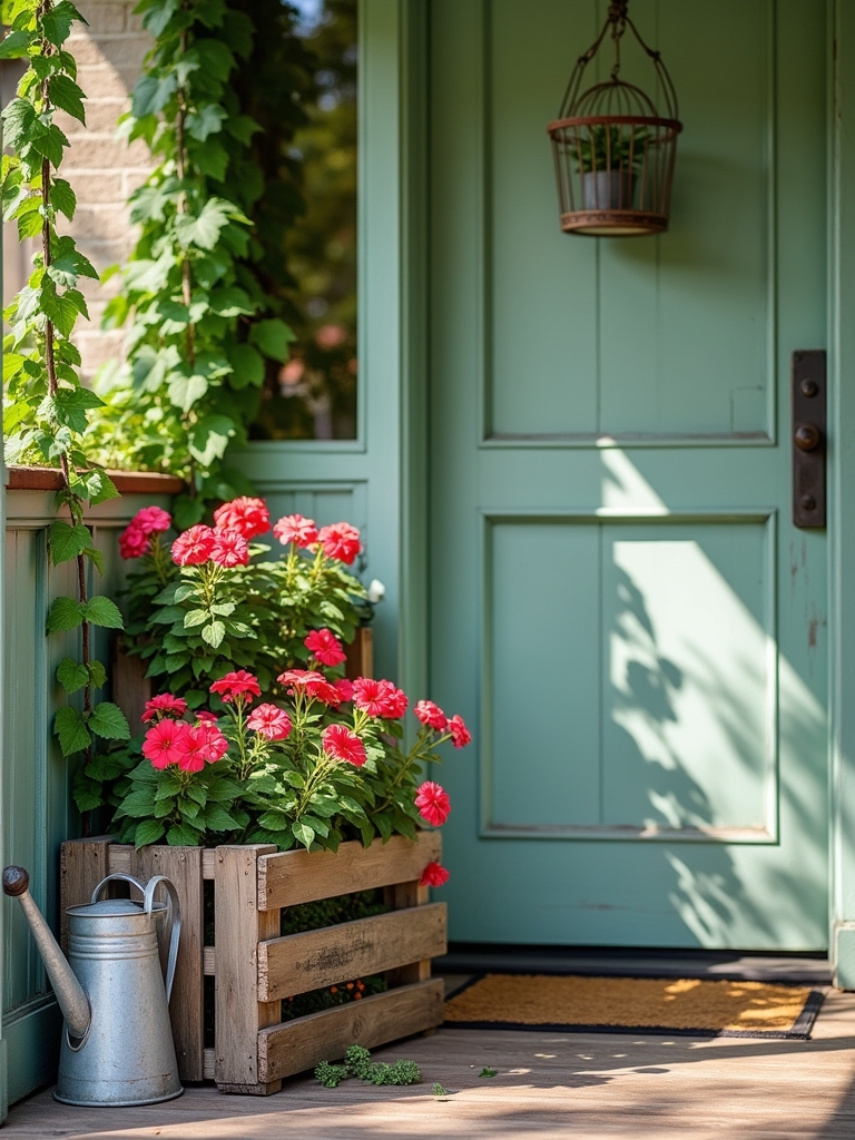 vintage planters with charm