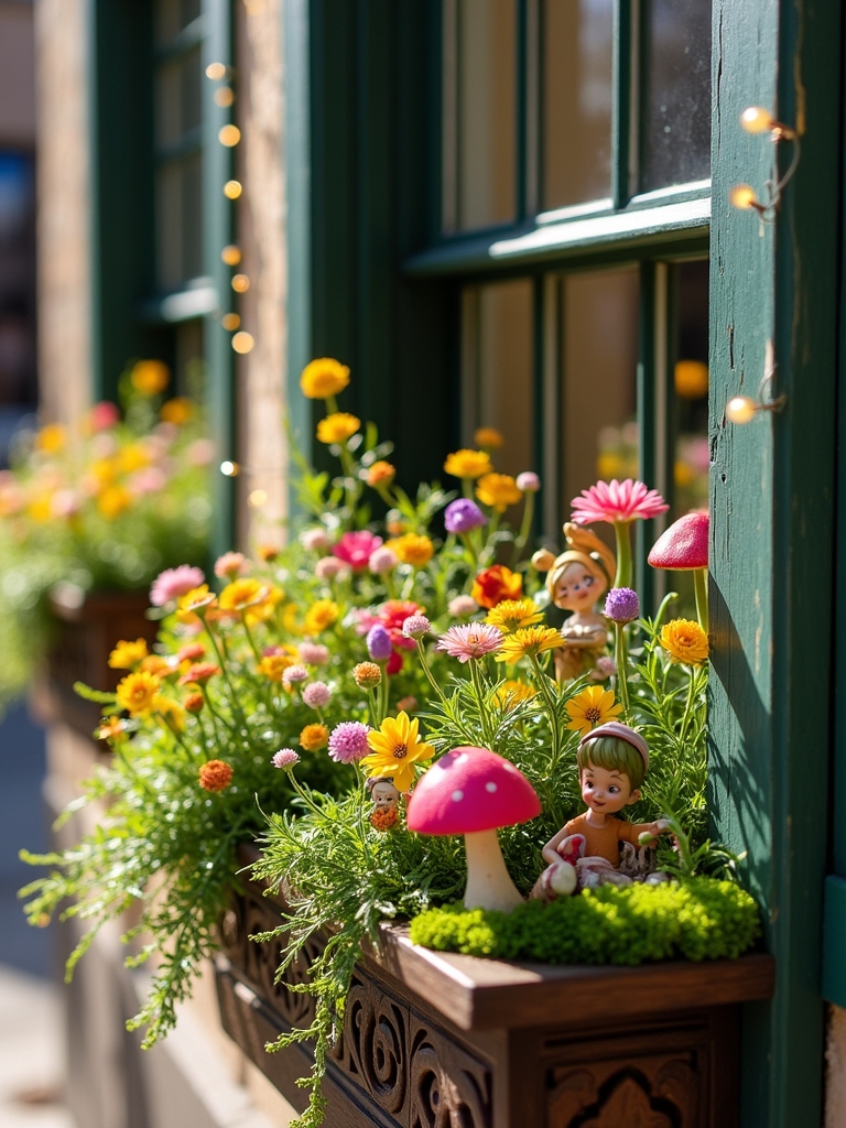 whimsical fairy garden creation