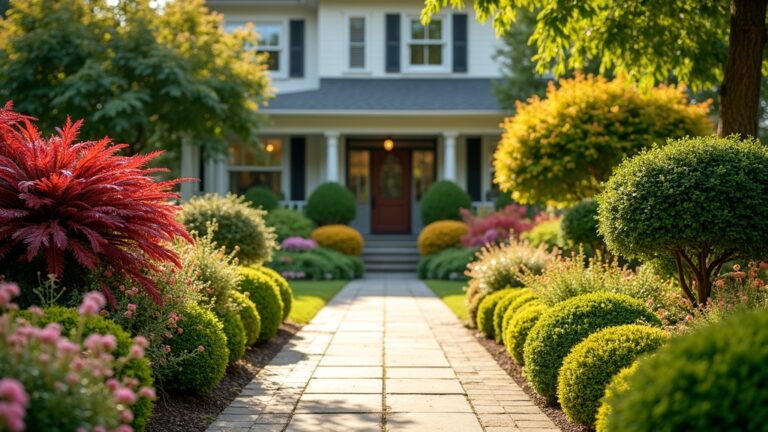 year round front yard bushes