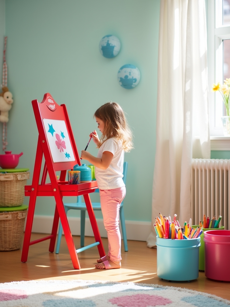 adjustable height art easel