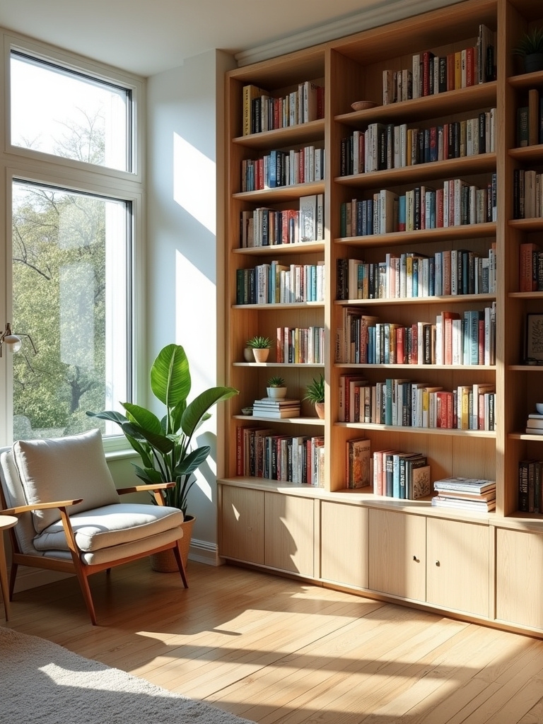 airy reading nook design