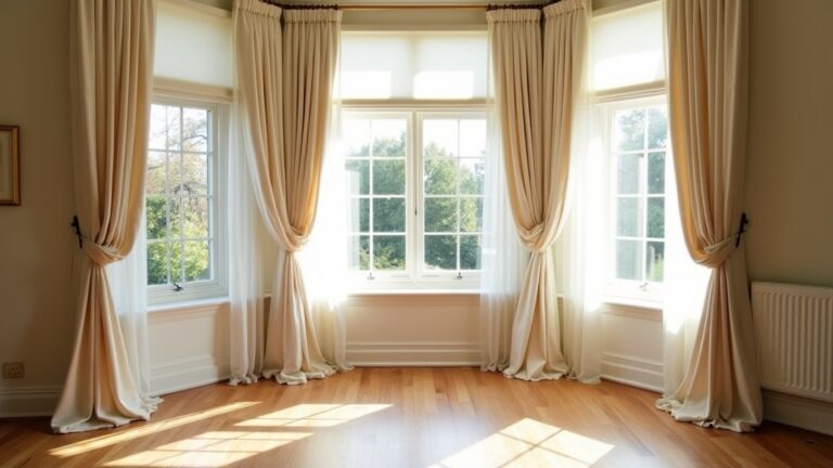 bay window curtain ideas