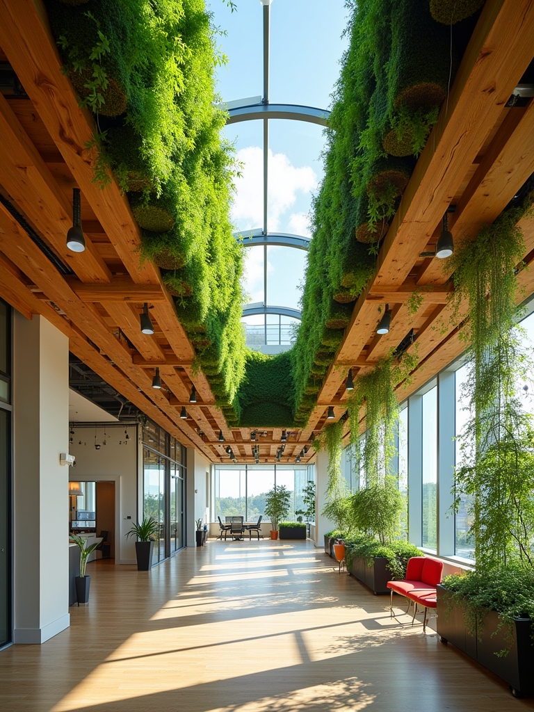 biophilic ceiling design elements