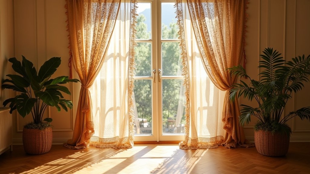 bohemian curtain decor ideas