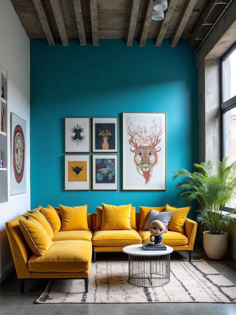 bold colors for accents