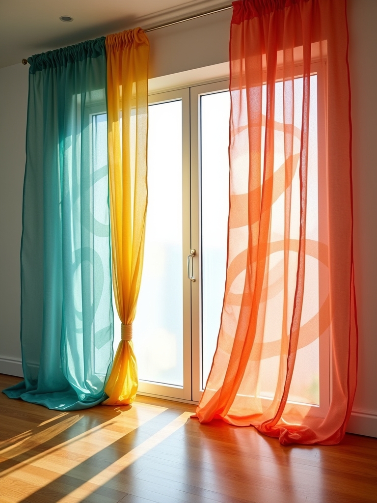 bold contemporary abstract curtains