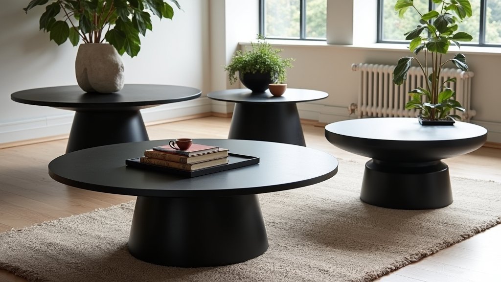 bold modern black coffee tables