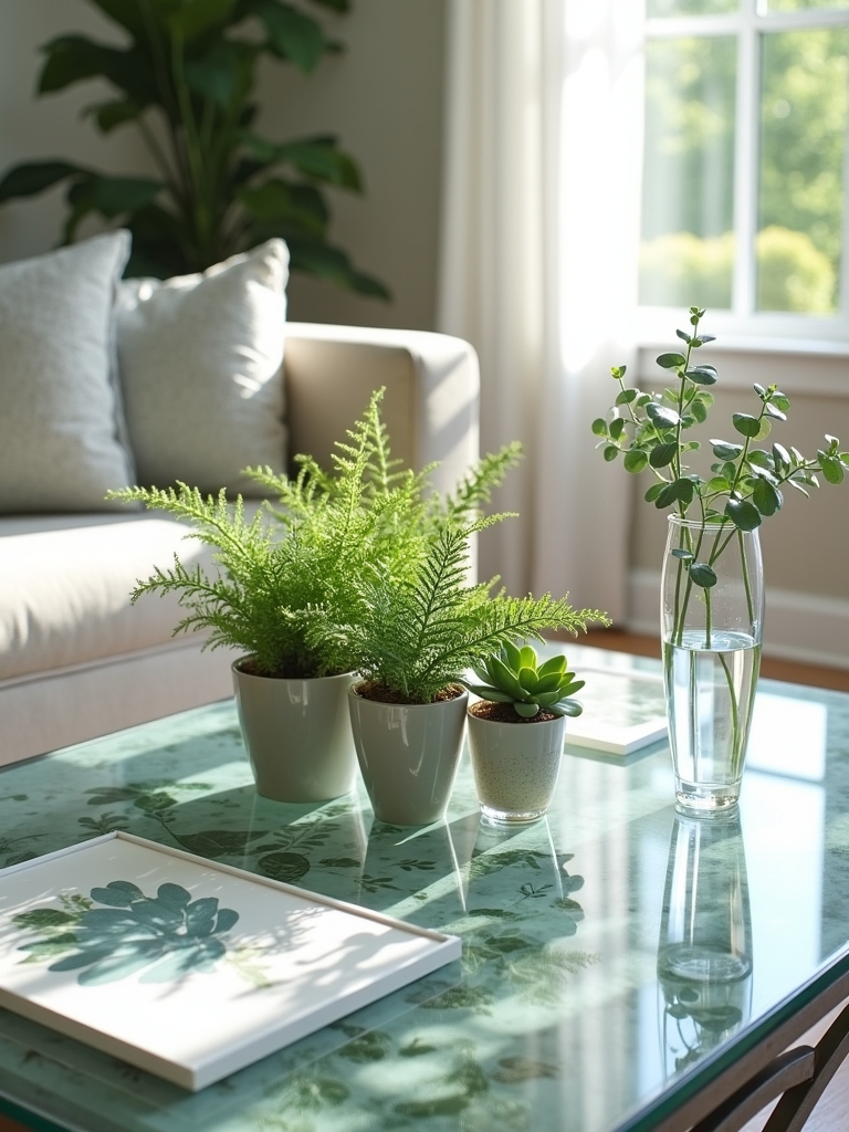 botanical decor enhances atmosphere