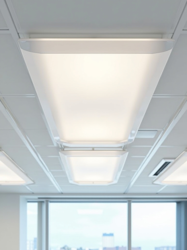 bright efficient office lighting