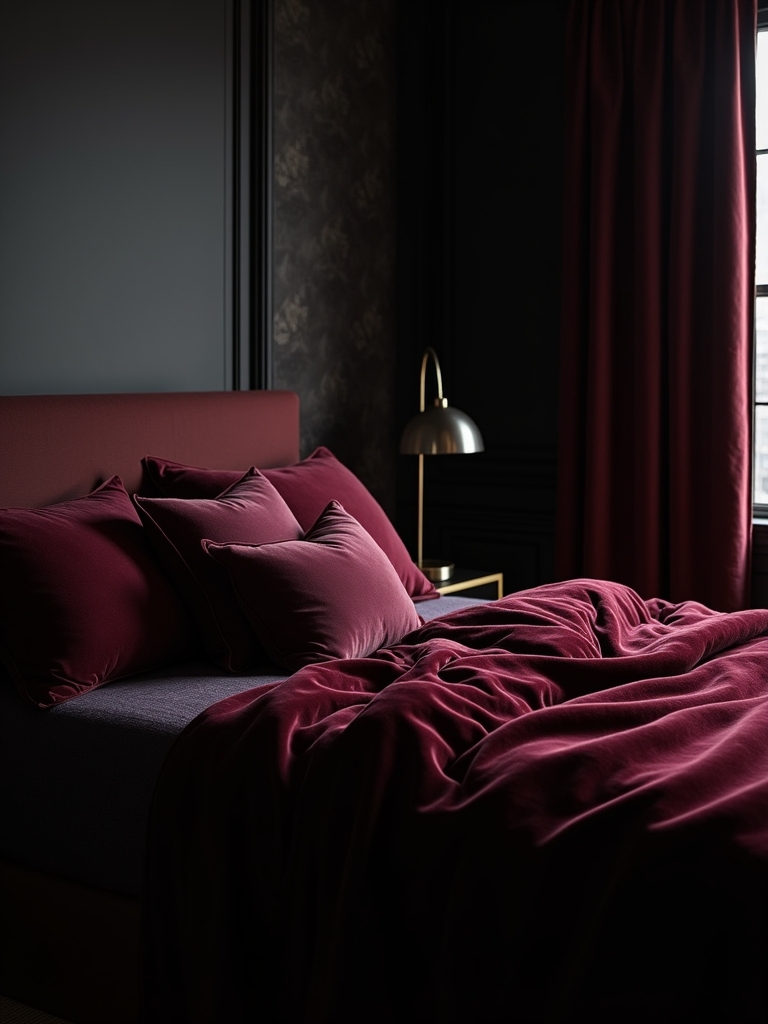 burgundy textiles elevate elegance