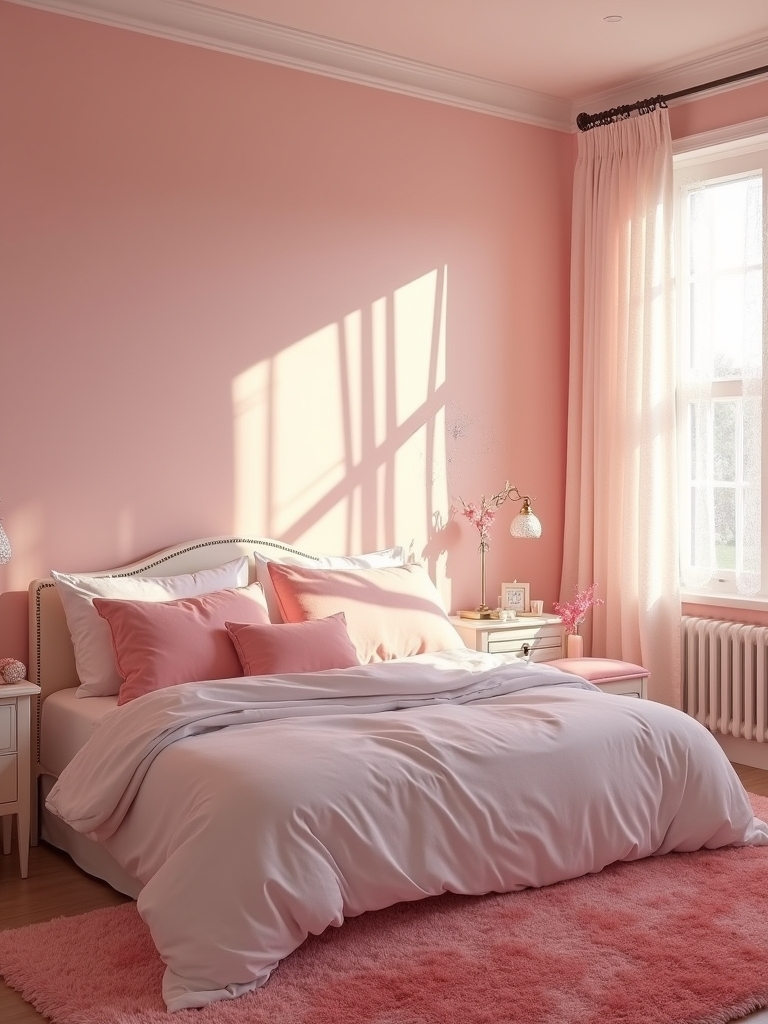 calming pink color gradients