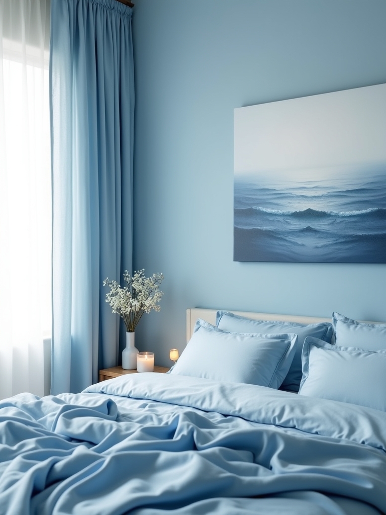 calming soft sky blue
