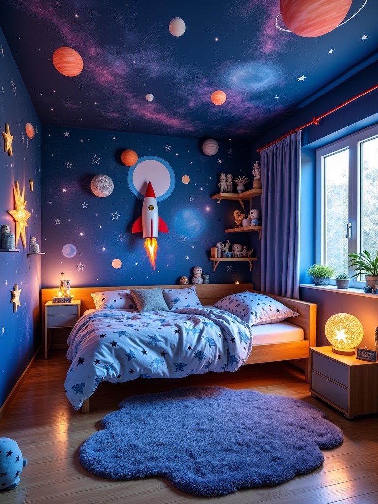 celestial adventure bedroom theme