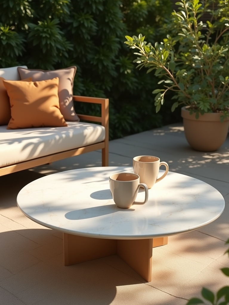 charming outdoor relaxation tables